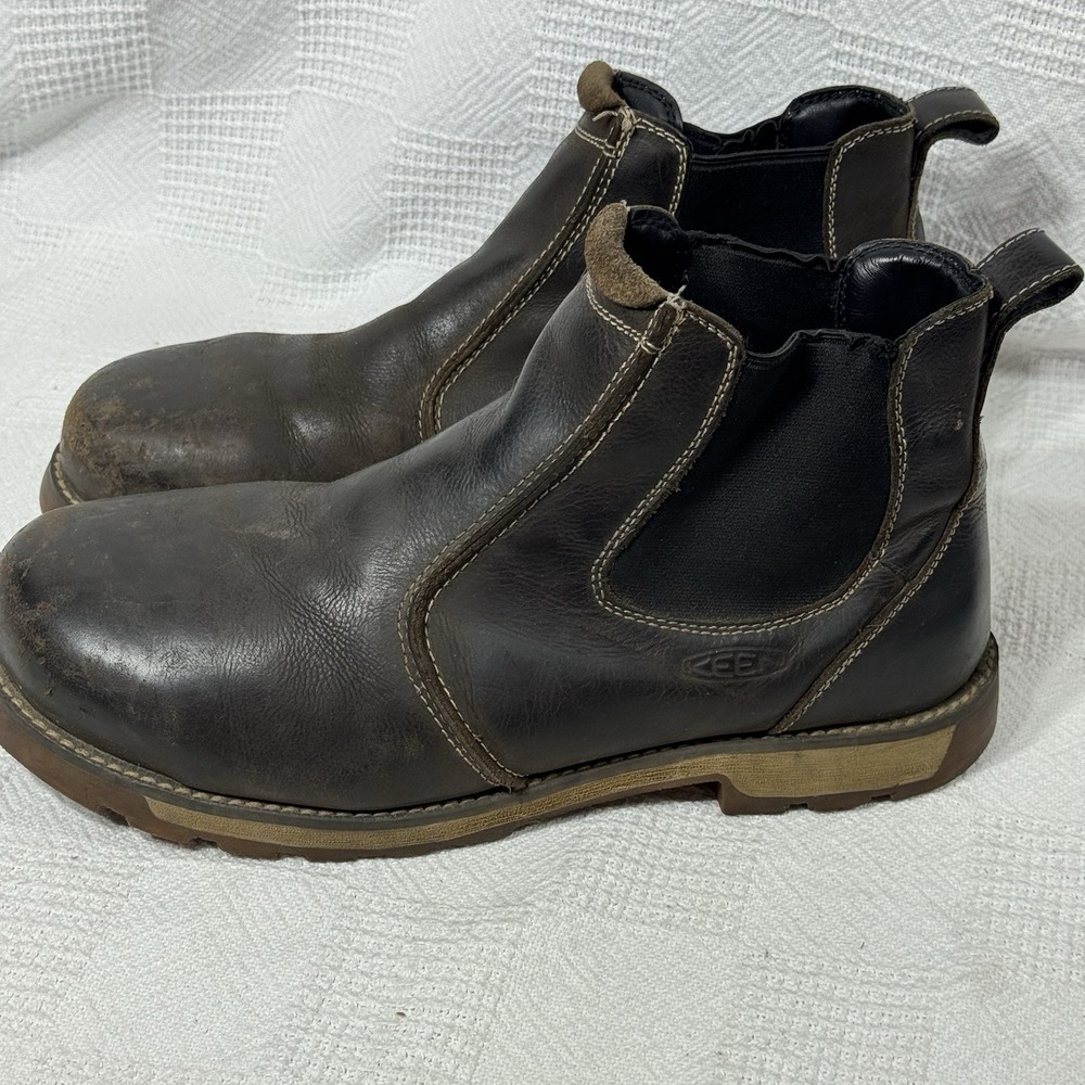 Keen Shoes Men's Seattle Romeo Chelsea Steel Toe‎ Boots Size 10.5
